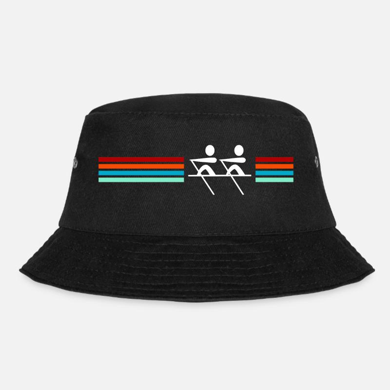 Piktogramm Rudern - Bucket Hat - Schwarz