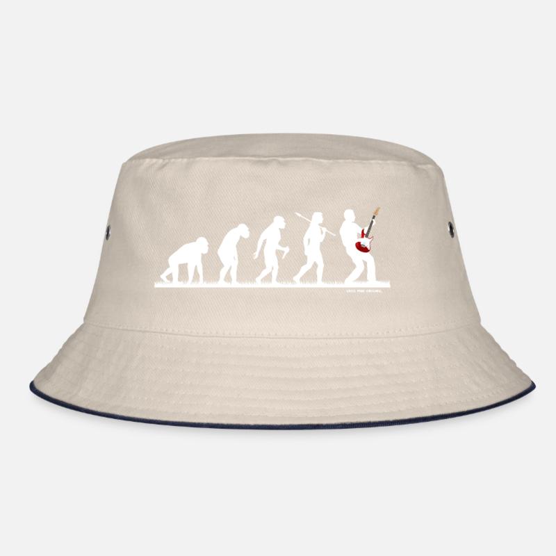 Evo Guitarist Electric Guitar Guitar Player Evolution Bucket Hat