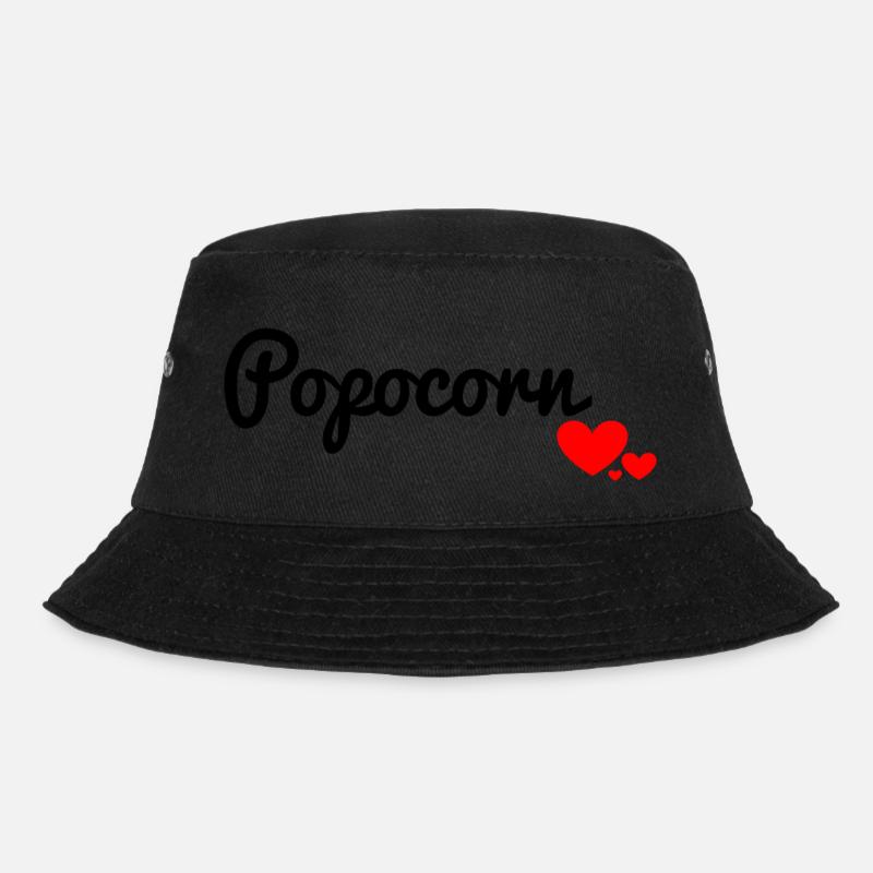 Popcorn - Bucket Hat - Schwarz