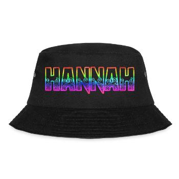 hannah rs regenbogen - Bucket Hat - Schwarz - Vorne - Lela (165cm)