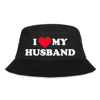 I Love My Husband - Bucket Hat - Schwarz - Vorne - Lela (165cm)