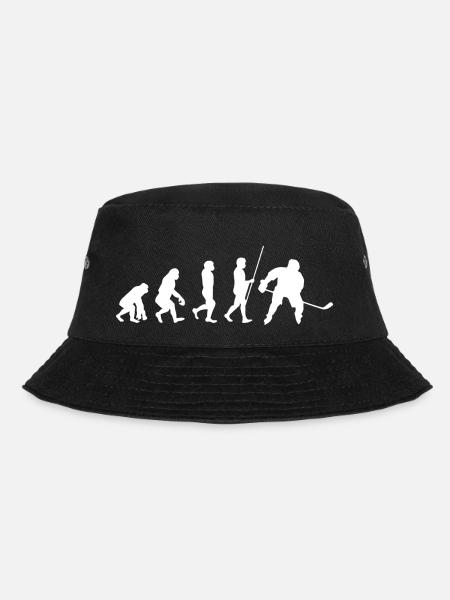 Eishockey Evolution - Bucket Hat - Schwarz