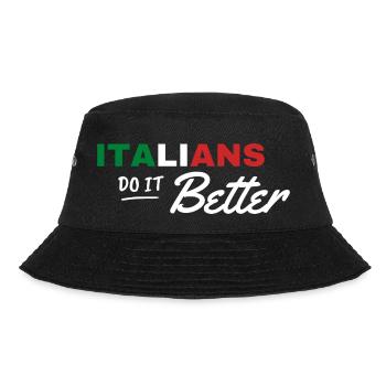 ITALIANS DO IT BETTER - Bucket Hat - black - Front - Lela (165cm)