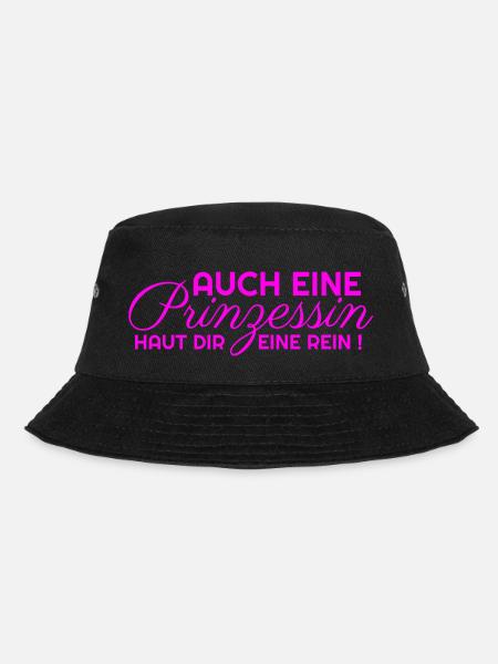 AUCH EINE Prinzessin HAUT DIR EINE REIN in rosa - Bucket Hat - Schwarz