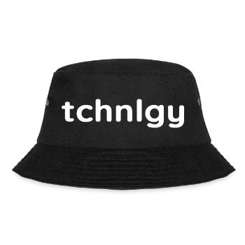 Technologie: Das Statement für Technik Fans weiß - Bucket Hat - Schwarz - Vorne - Lela (165cm)