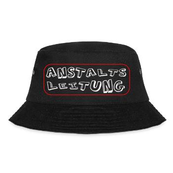 Anstaltsleitung funny Arbeit Verrückt Irrenhaus - Bucket Hat - Schwarz - Vorne - Lela (165cm)