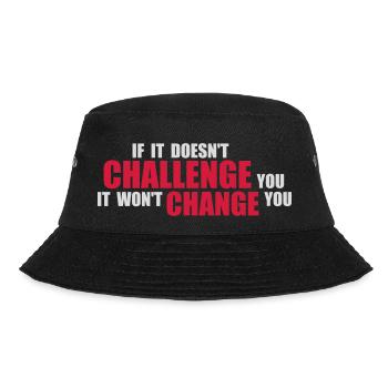 Workout Fitness Motivation Quote - Bucket Hat - black - Front - Lela (165cm)