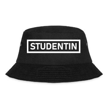 Student White Modern Design - Bucket Hat - black - Front - Lela (165cm)