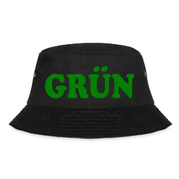 Grün - Bucket Hat - Schwarz - Vorne - Lela (165cm)
