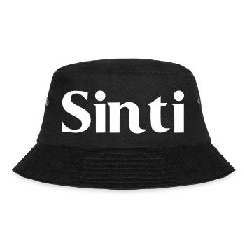 Sinti - White Writing - Bucket Hat - black - Front - Lela (165cm)
