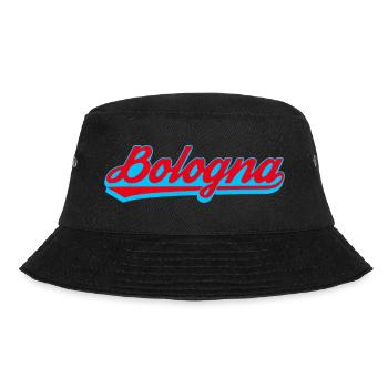 Bologna Neon Script Logo - Bucket Hat - Schwarz - Vorne - Lela (165cm)