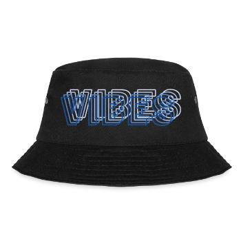 Vibes abstract blue - Bucket Hat - black - Front - Lela (165cm)
