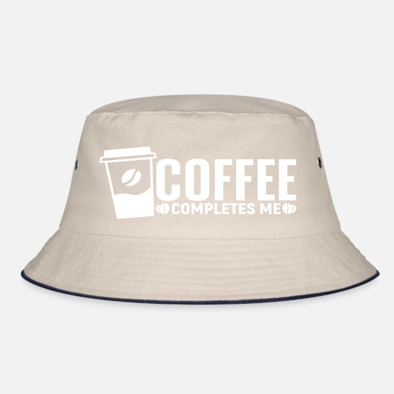Coffee completes me Bucket Hat