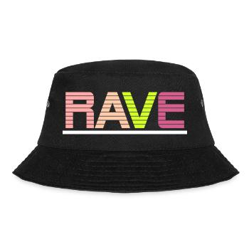Rave - Bucket Hat - Schwarz - Vorne - Lela (165cm)