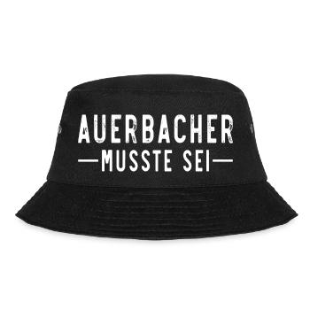 Auerbacher musste sei - Bucket Hat - Schwarz - Vorne - Lela (165cm)