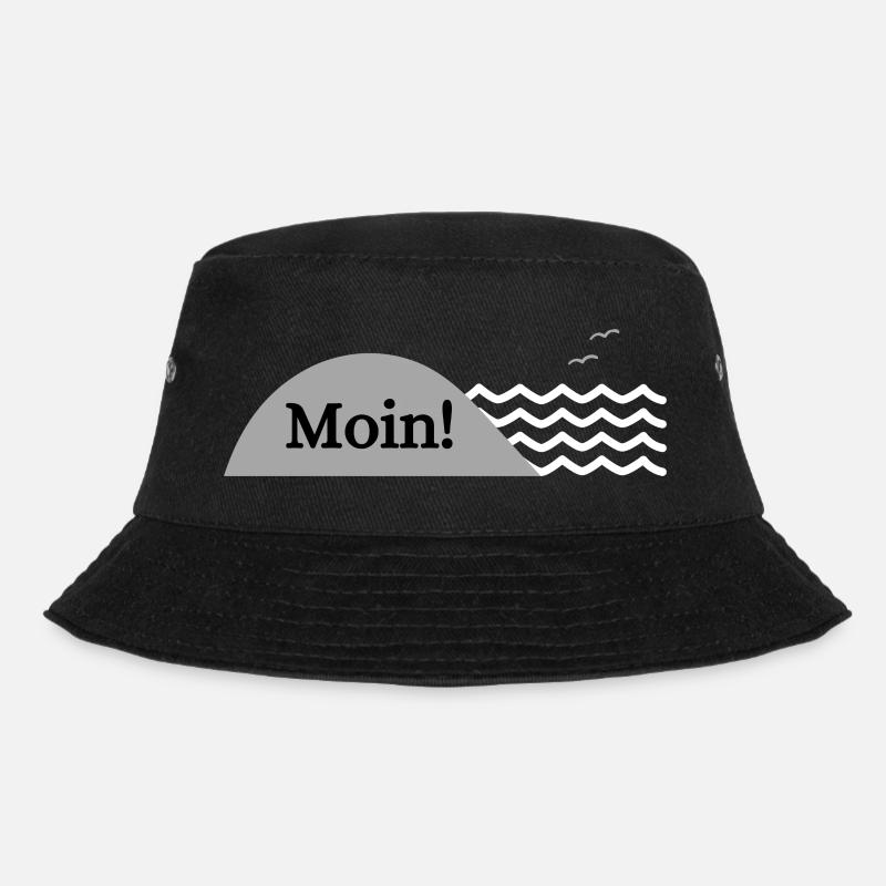 Moin! - Bucket Hat - Schwarz