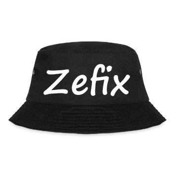 Zefix - Bucket Hat - Schwarz - Vorne - Lela (165cm)