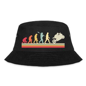 Motorcycle Evolution Vintage Superbike Biker - Bucket Hat - black - Front - Lela (165cm)