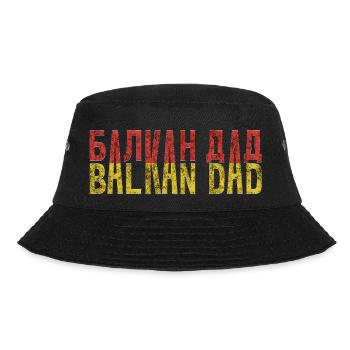 Balkan papa bosnien serbien kroatien montenegro kosovo - Bucket Hat - Schwarz - Vorne - Lela (165cm)