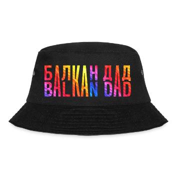 Balkan papa bosnien serbien kroatien montenegro kosovo - Bucket Hat - Schwarz - Vorne - Lela (165cm)