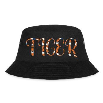 Tiger Font - Bucket Hat - black - Front - Lela (165cm)