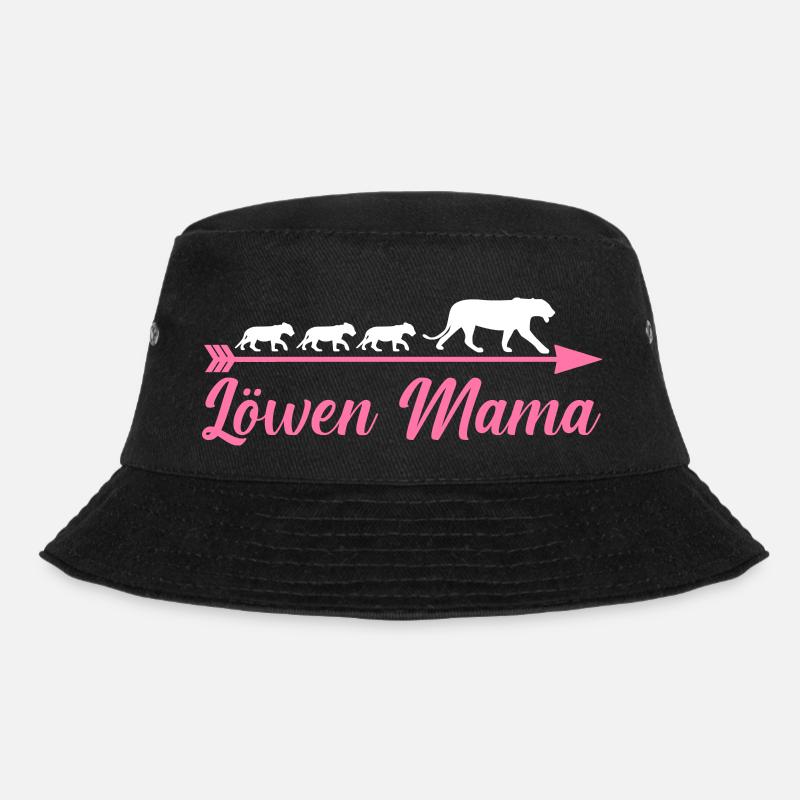 Mutter Löwen Mama - Bucket Hat - Schwarz