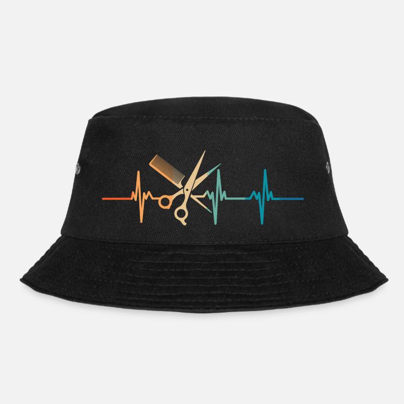 Friseur Herzschlag - Bucket Hat - Schwarz