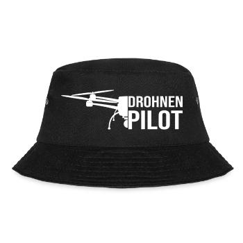 Drohnen Pilot - Bucket Hat - Schwarz - Vorne - Lela (165cm)