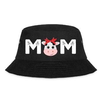 Maman de l’anniversaire mère fille vache ferme vache maman - Bob - noir - Devant - Lela (165cm)