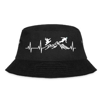Snowboard Snowboarder Snowboarden - Winterurlaub - Bucket Hat - Schwarz - Vorne - Lela (165cm)