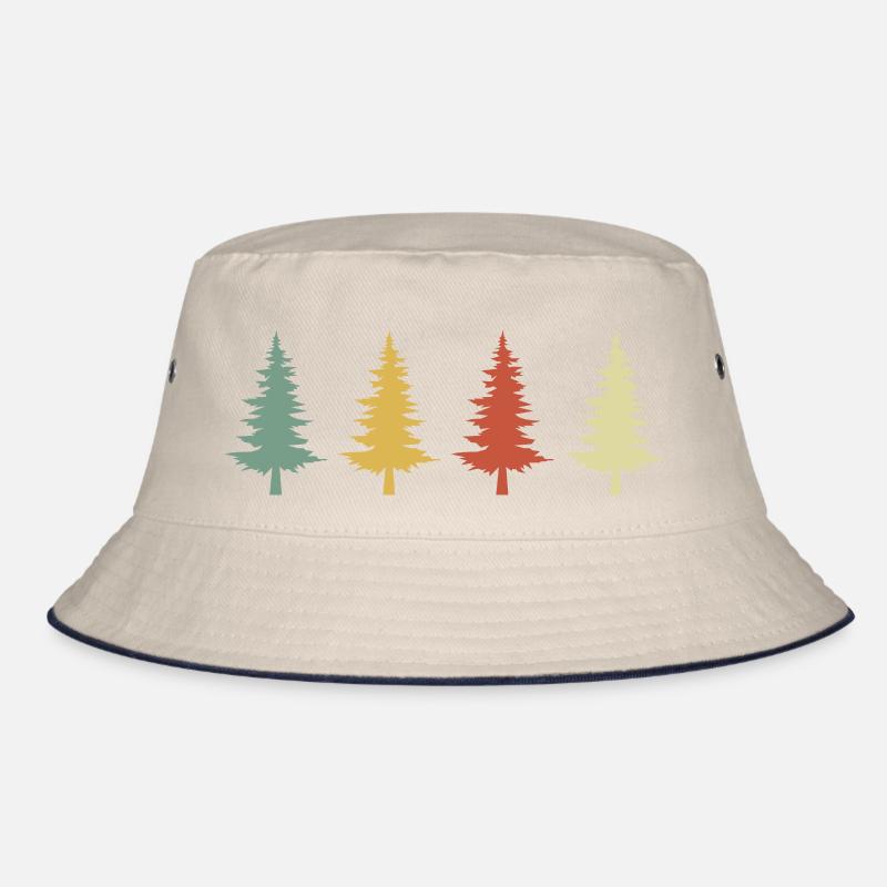 Vintage Retro Baum Bucket Hat