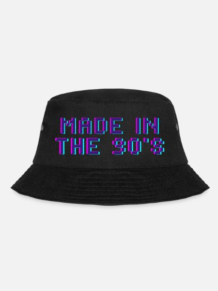 Made in the 90's - Bucket Hat - Schwarz