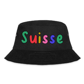 SUISSE. PAYS. GENEVE. HUMOUR. DRAPEAU - Bob - noir - Devant - Lela (165cm)
