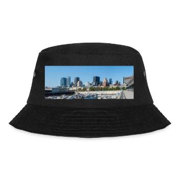 Panoramablick auf die Skyline von Montreal vom Hafen aus - Bucket Hat - Schwarz - Vorne - Lela (165cm)
