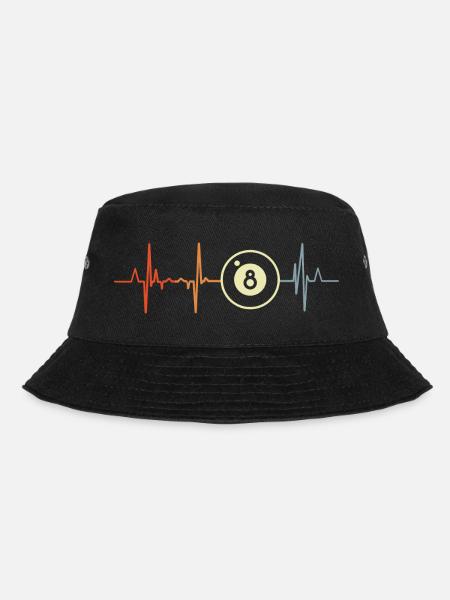 Ich liebe Billard - Bucket Hat - Schwarz