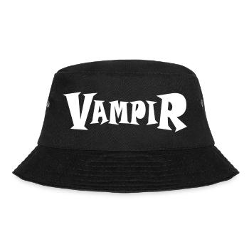 VAMPIR - Bucket Hat - Schwarz - Vorne - Lela (165cm)