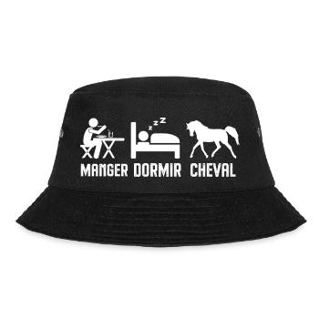 Manger dormir faire du cheval - Bob - noir - Devant - Lela (165cm)
