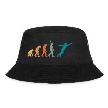 Evolution Retro Fechten - Bucket Hat - Schwarz - Vorne - Lela (165cm)