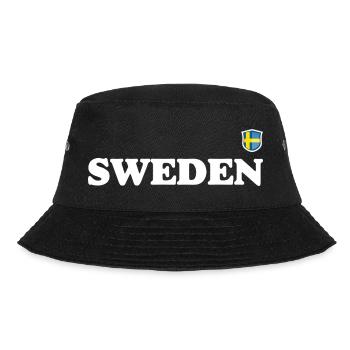 Finnland Kräftige nordische Typografie - Bucket Hat - Schwarz - Vorne - Lela (165cm)