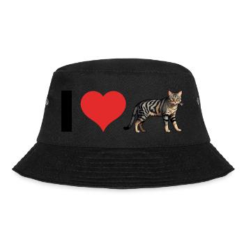 J’aime les chats domestiques - Autocollant pour animaux de compagnie - Bob - noir - Devant - Lela (165cm)