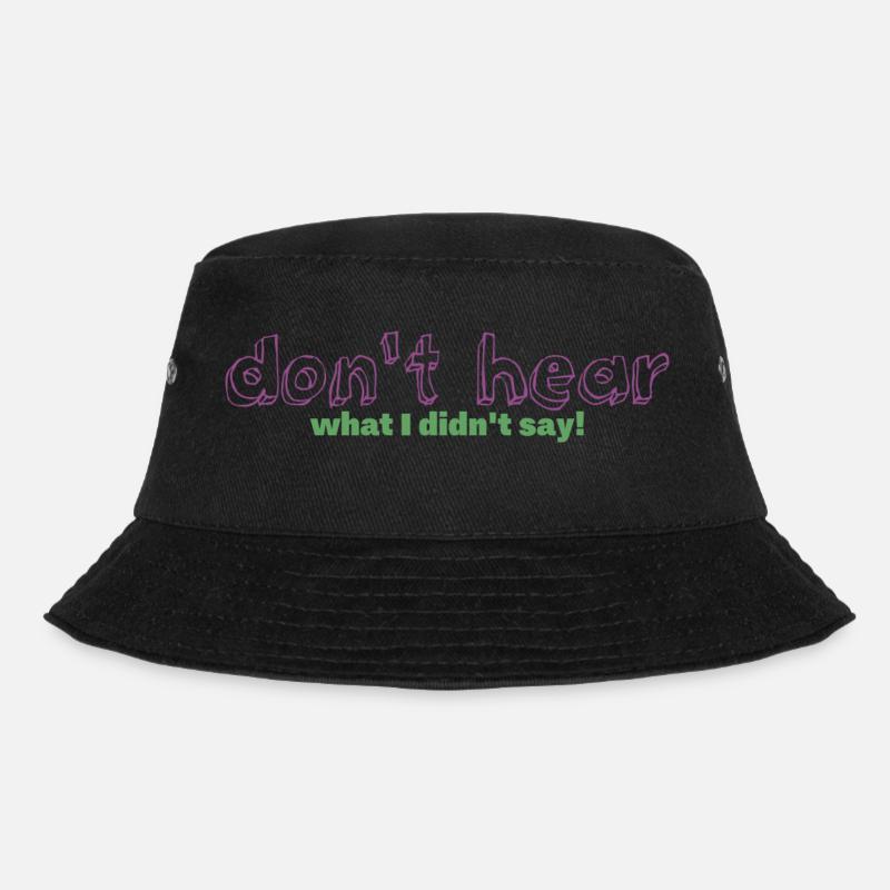Literal Listener - Bucket Hat - Schwarz