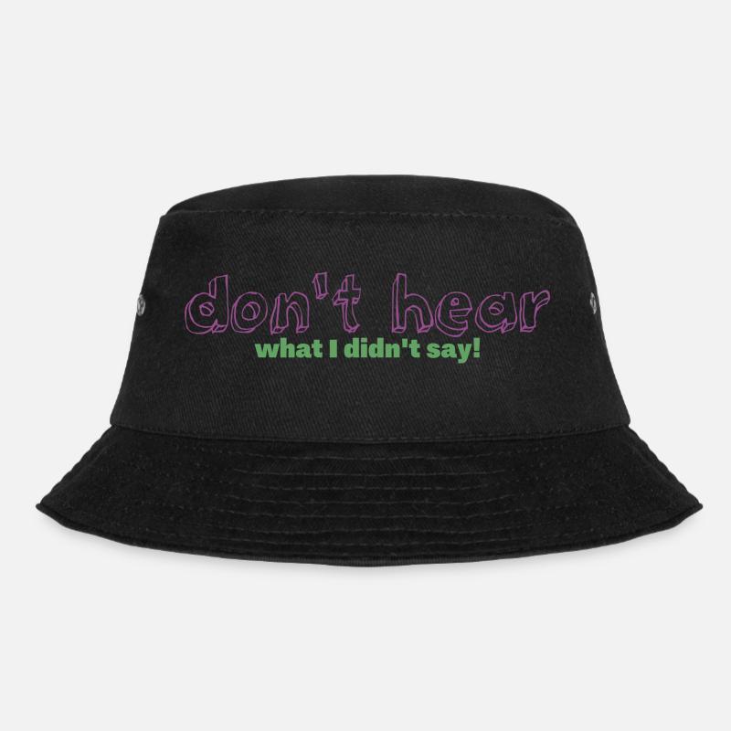 Literal Listener - Bucket Hat - Schwarz