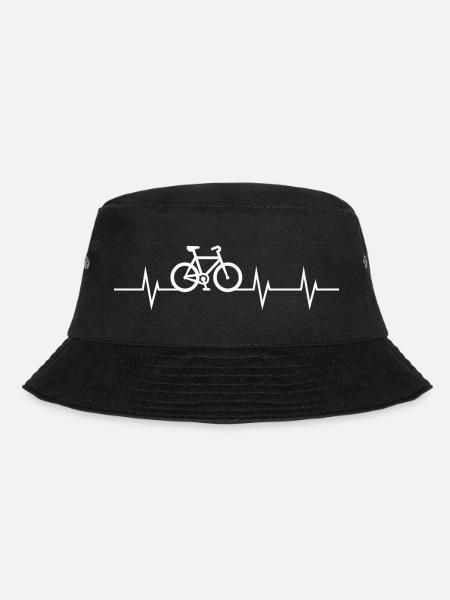 Heartbeat of a Cyclist - Bucket Hat - Schwarz