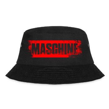 Maschine Bodybuilding Bodybuilder Gym Kraftsport - Bucket Hat - Schwarz - Vorne - Lela (165cm)