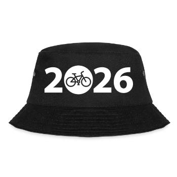 Radtour 2026, Mountainbike 2026, Fahrrad 2026 - Bucket Hat - Schwarz - Vorne - Lela (165cm)
