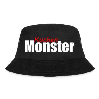 Kuchenmonster Feinschmecker Schlemmer Vielfraß - Bucket Hat - Schwarz - Vorne - Lela (165cm)