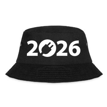 Elektriker 2026, Elektroniker 2026 - Bucket Hat - Schwarz - Vorne - Lela (165cm)