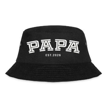 Papa Est. 2026 - Bucket Hat - black - Front - Lela (165cm)