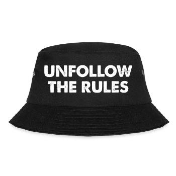 Unfollow The Rules - Bucket Hat - black - Front - Lela (165cm)