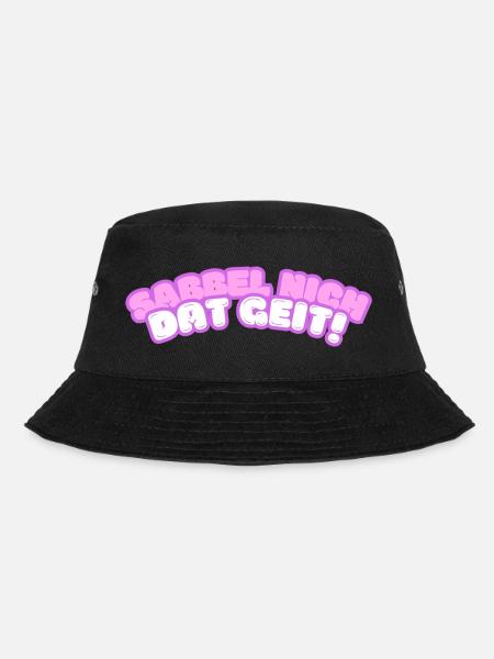 Sabbel nich - dat geit! - Bucket Hat - Schwarz